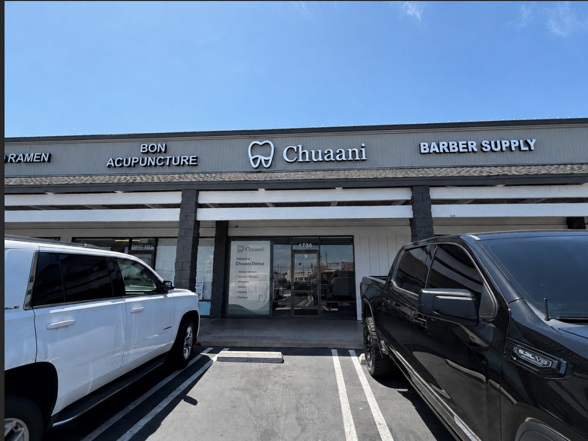 Chuaani storefront and entrance on Sepulveda Boulevard